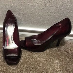 Dark red heels size 9
